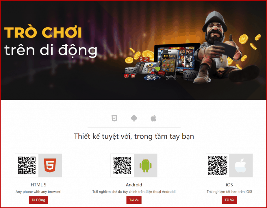 Giao dien va Ung dung VN88 Casino