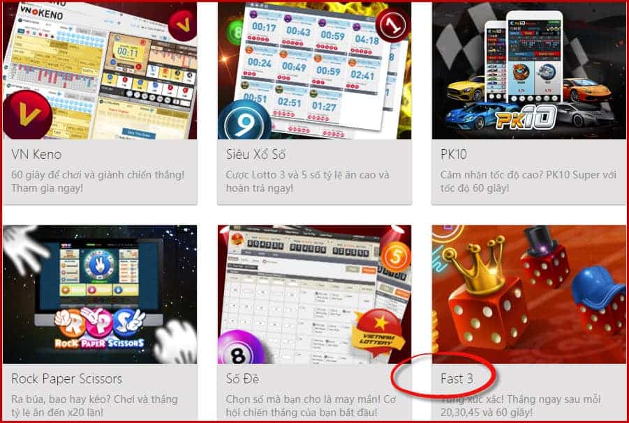 Ket luan ve game Fast -3 nha cai VN88.COM