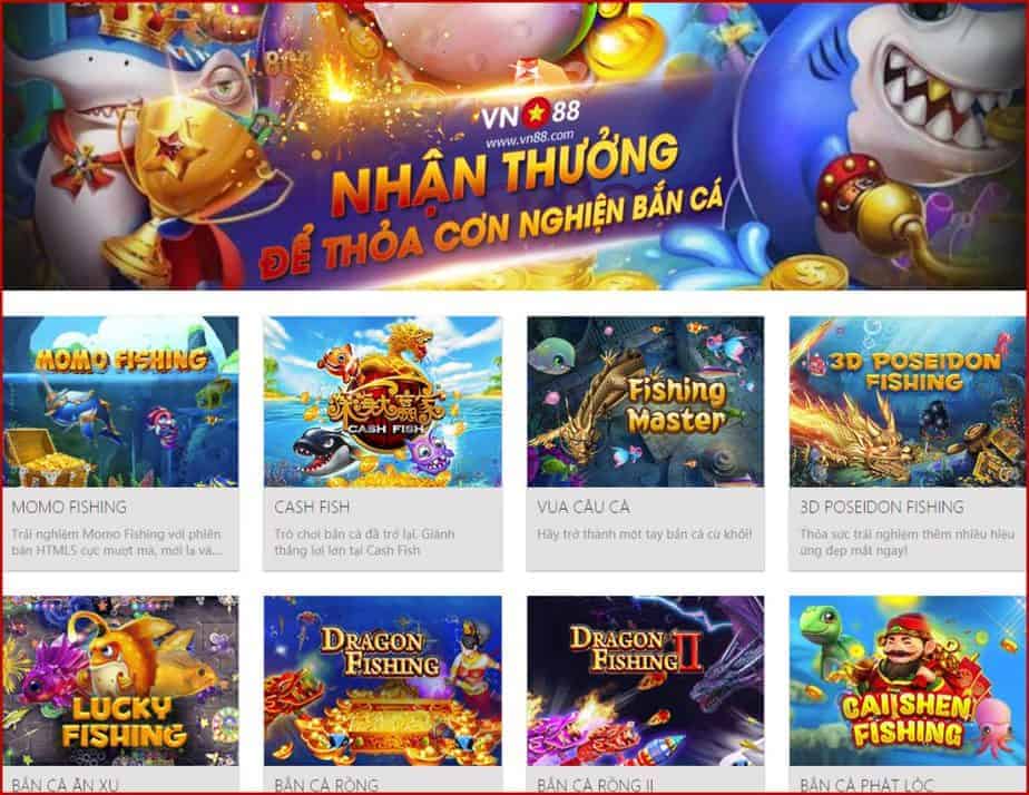 Game bắn cá đổi thưởng từ nhà cái VN88 Game ban ca doi thuong tu nha cai VN88