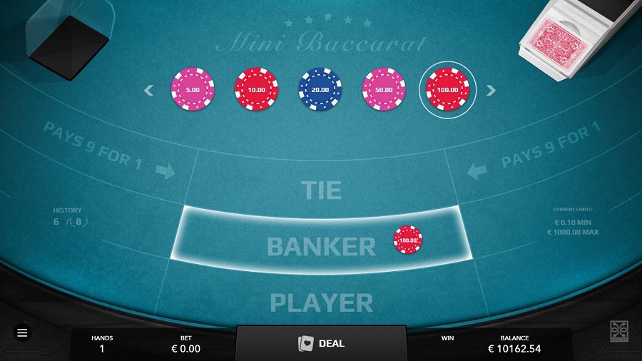 Các bước để chơi Baccarat: Thiết lập ngân sách - Thẻ tín dụng - Đặt giới hạn chiến thắng